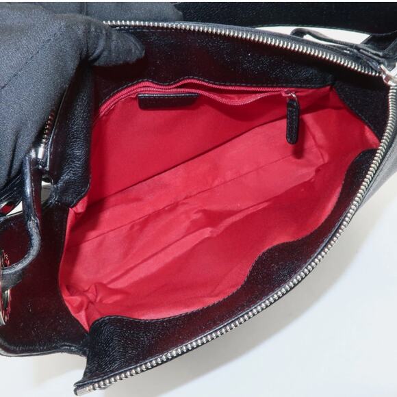 💎✨Beautiful✨💎Authentic BVLGARI Logo Mania Canvas Leather Hand Bag - Picture 12 of 15